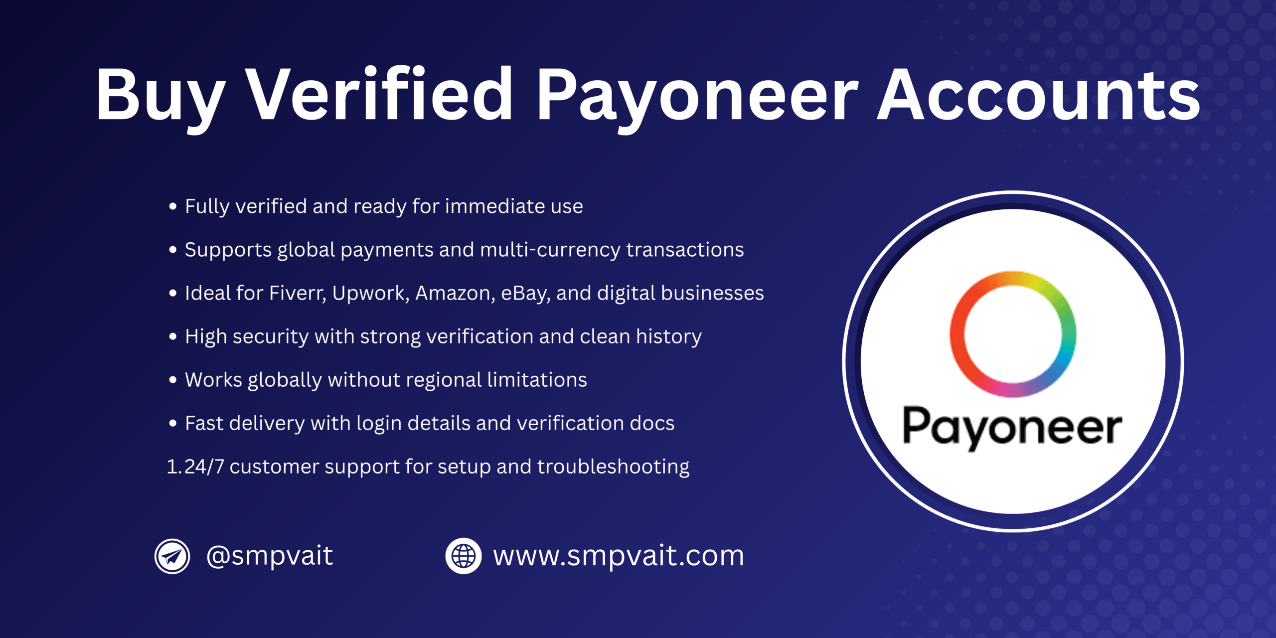 Buy Verified Payoneer Accounts